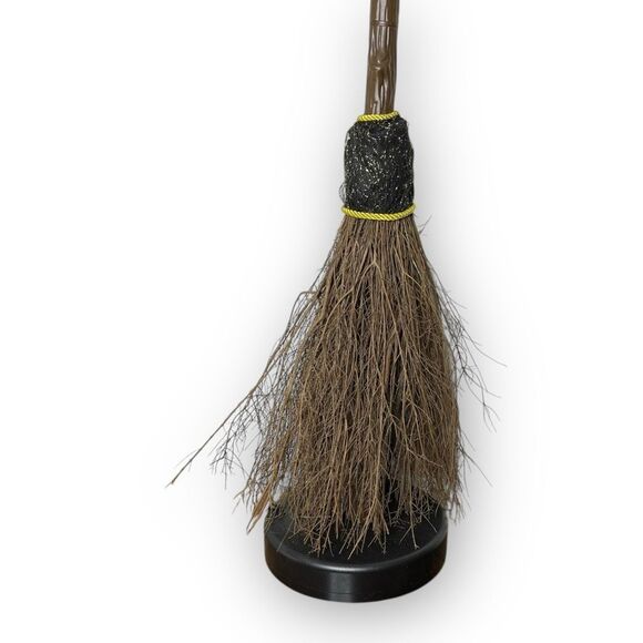 Animated Floating Witches Broom Seasonal Visions Int Halloween Decoration - Picture 4 of 6